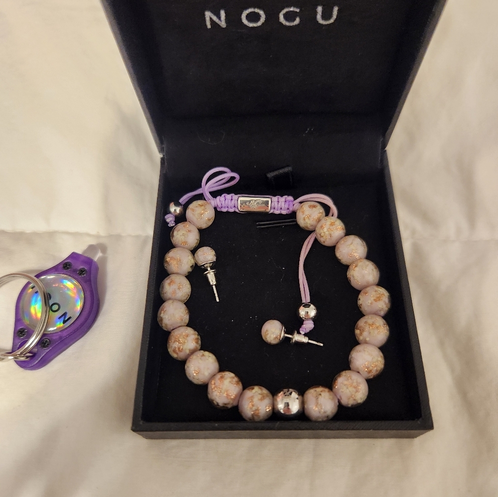 Nogu bracelet and earrings